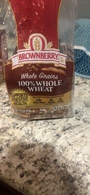 Whole Grain 100% Whole Wheat Bread