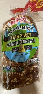 Organic Bread Thin-Sliced 22 Whole Grains & Seeds