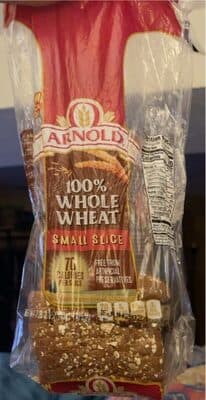 Whole Grains 100% Whole Wheat Small Slice Bread