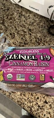 Sprouted Grain Bread Ezekiel 4:9 Cinnamon Raisin
