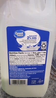 Reduced Fat 2% Milk