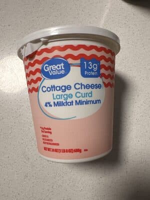 Cottage Cheese Large Curd 4% Milkfat Minimum