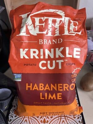 Krinkle Cut Potato Chips Habanero Lime