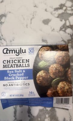 CHICKEN MEATBALLS Sea Salt & Cracked Black Pepper