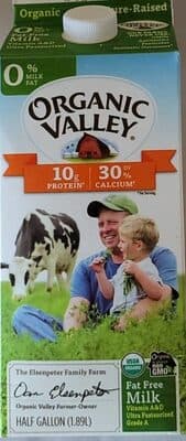 Organic Valley 0% Milk
