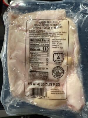 Hand Pulled Rotisserie Chicken Breast Meat