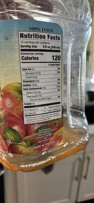 100% JUICE (not from concentrate)