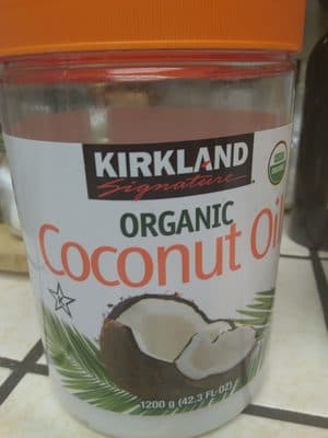 Organic coconut oil cold pressed unrefined