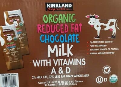 ORGANIC REDUCED FAT CHOCOLATE MILK