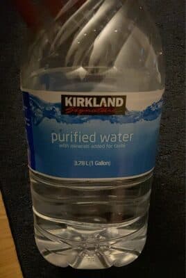 Purified wTer