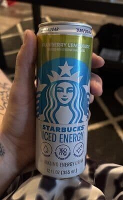 ICED ENERGY SPARKLING ENERGY DRINK BLUEBERRY LEMONADE