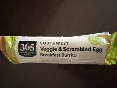Southwest Veggie & Scrambled Egg Breakfast Burrito