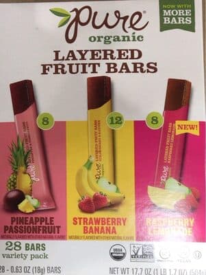 Layered Fruit Bars Variety Pack