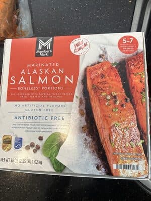 Marinated Alaskan Salmon Boneless Portions