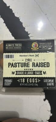 Pasture Raised Brown Grade A Large Eggs