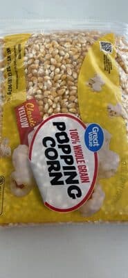 100% Whole Grain Popping Corn Classic Yellow