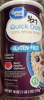 Quick Oats 100% Whole Grain