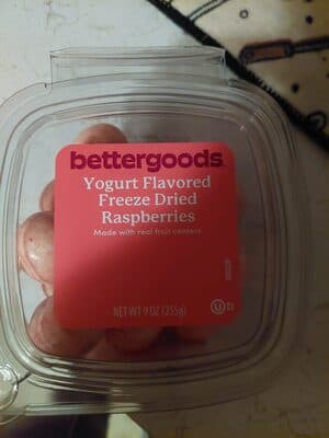 Yogurt Flavored Freeze Dried Raspberries