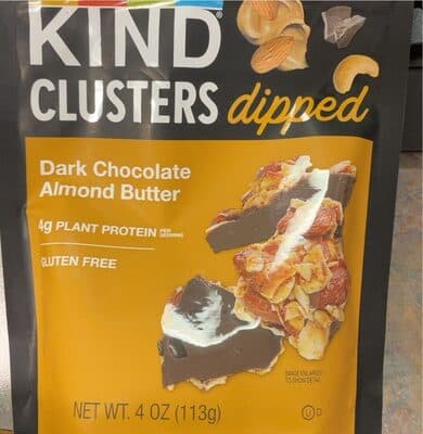 Dipped Clusters Dark Chocolate Almond Butter