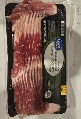 Hickory Smoked Lower Sodium Bacon