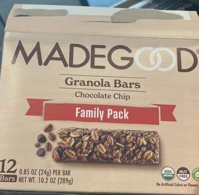 Granola Bars Chocolate Chip