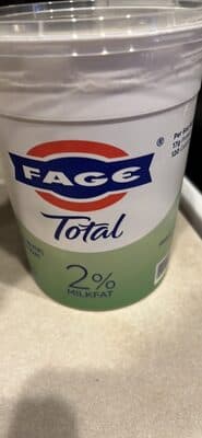 Total 2% Milkfat Lowfat Strained Yogurt