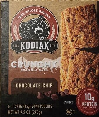 Crunchy Granola Bars Chocolate Chip