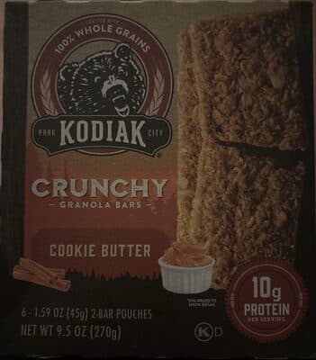 Crunchy Granola Bars Cookie Butter