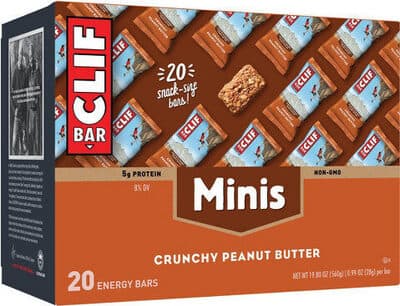 Crunchy peanut butter energy bar minis