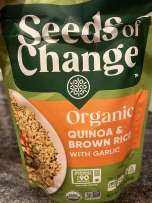 Organic Quinoa & Brown Rice with Garlic