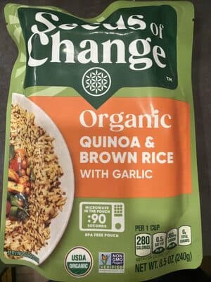 Organic Quinoa & Brown Rice with Garlic