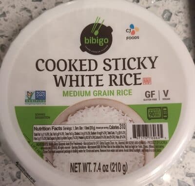 Cooked Sticky White Rice