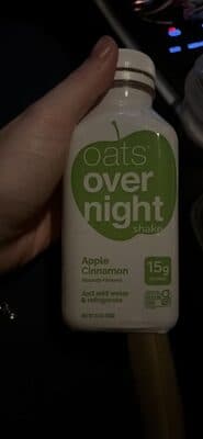 Apple Cinnamon oats overnight shake