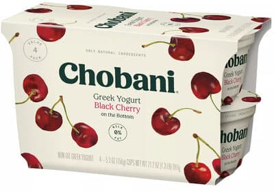 Greek Yogurt Black Cherry on the Bottom