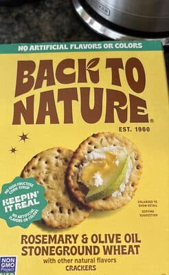 ROSEMARY & OLIVE OIL STONEGROUND WHEAT CRACKERS