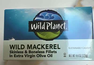 Wild Mackerel Skinless & Boneless Fillets In Extra Virgin Olive Oil