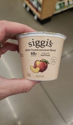 Siggi's plant based peach