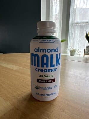 almond MALK creamer organic caramel