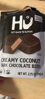 CREAMY COCONUT DARK CHOCOLATE BITES