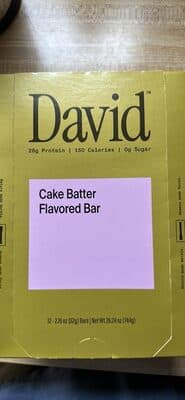 David protein bar