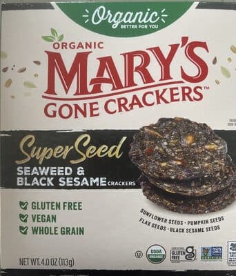 Seaweed And Black Sesame Crackers