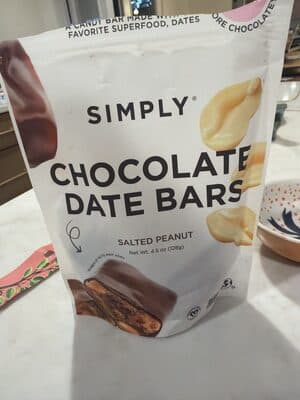 Chocolate Date Bars Salted Peanut