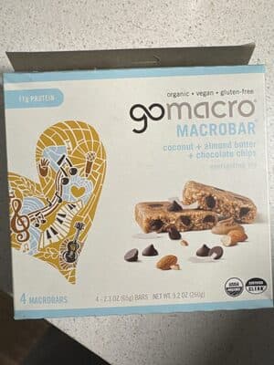 Everlasting Joy Macrobar Coconut + Almond Butter + Chocolate Chips