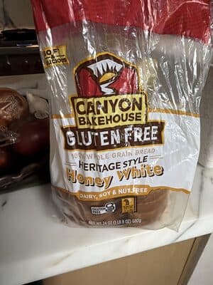 Gluten Free 100% Whole Grain Bread Heritage Style Honey White