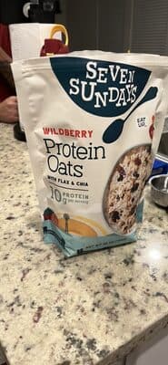 Wildberry Protein Oats with Flax & Chia