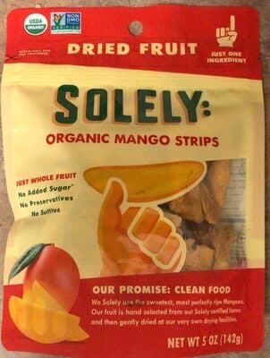 Organic Dried Fruit Mango Strips