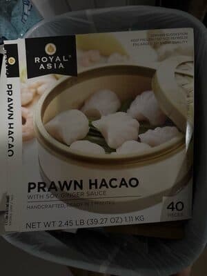 Prawn Hacao with Soy Ginger Sauce