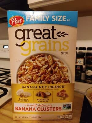 great grains banana nut crunch cereal