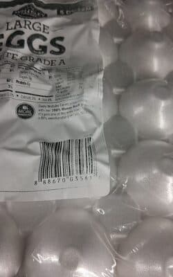 large eggs, white, grade A, 5 dozen