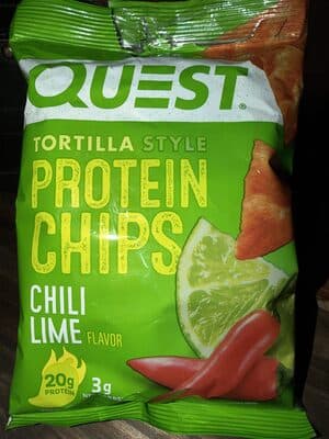 Tortilla Style Protein Chips Chili Lime Flavored